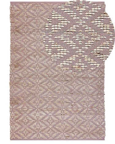 Rug GERZE Pink 160 x 230 cm Cotton