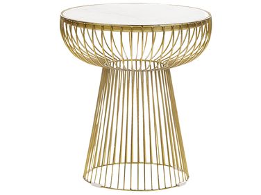Bijzettafel CHEYNES Marmer Goud