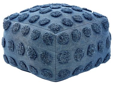 Pouffe VISHVI Cotton Blue