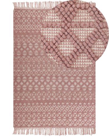 Rug ALUCRA Pink 160 x 230 cm Wool