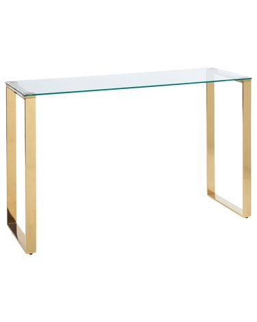 Console TILON Verre de sécurité Doré