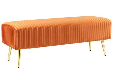 Banc rembourré PATERSON Velours Orange