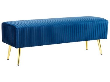 Banc rembourré PATERSON Velours Bleu