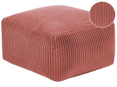 Pouffe MUKKI Cotton Light Red