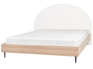 Bed Stof MILLAY 180 x 200 cm Gebroken wit