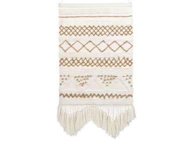 Suspension murale en tissu BAZDAN Coton 107 cm Beige