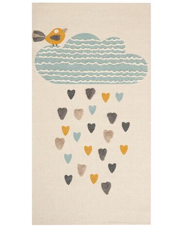 Kids Rug BLANG Beige 80 x 150 cm Cotton