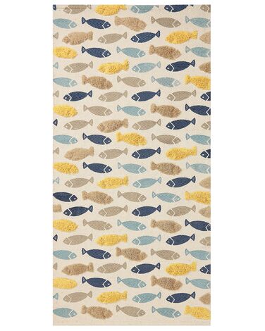 Kids Rug IPUH Multicolour 80 x 150 cm Cotton