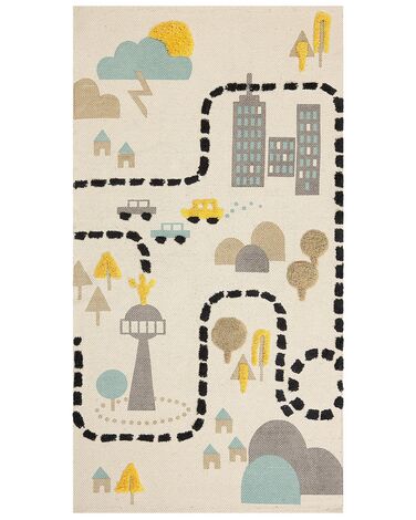 Kids Rug SAZAK Multicolour 80 x 150 cm Cotton