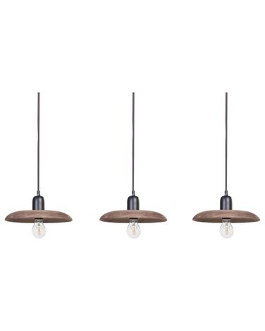 Pendant Lamp MANJEERA Mango Wood Dark Brown