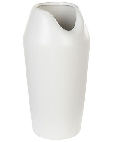 Decoratieve vaas APAMEA Steengoed 33 cm Wit