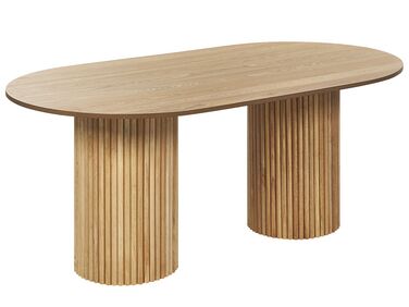 Eettafel SHERIDAN Natuurlijk essenhout 180 cm 100 cm