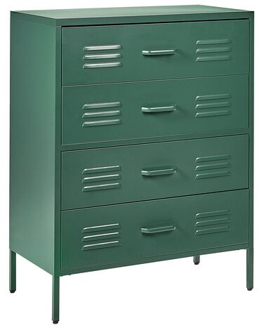 Chest of Drawers ENAGO Metal Dark Green