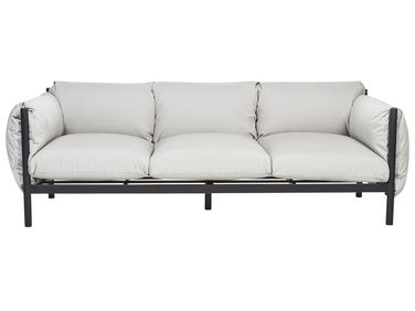 Garden Sofa 3 Seater ESPERIA Metal Grey