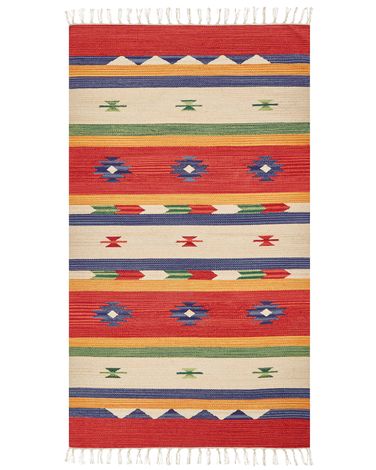 Rug ALAPARS Multicolour 80 x 150 cm Cotton Kilim