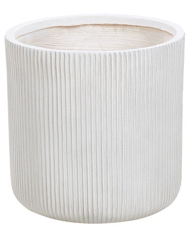 Bloempot OREOI 37 cm Gebroken wit