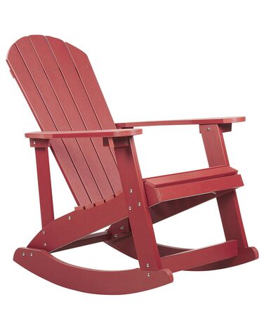 Fauteuil à bascule de jardin ADIRONDACK Rouge