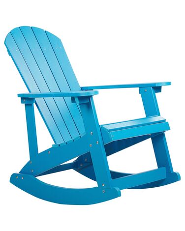 Fauteuil à bascule de jardin ADIRONDACK Bleu