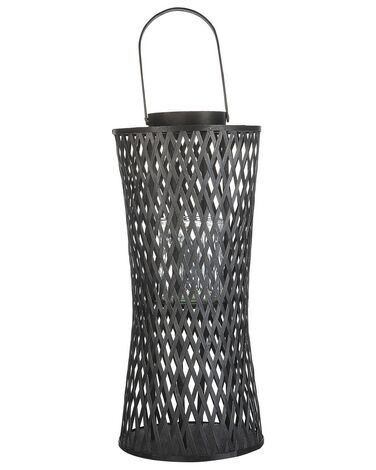 Lantern MACTAN Bamboo 58 cm Black