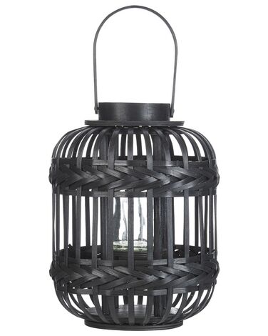 Lantern BORACAY Bamboo 30 cm Black