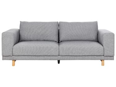 Sofa 3 Seater NIVALA Fabric Light Grey