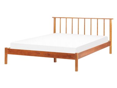 Bed Dennenhout BARRET 140 x 200 cm Bruin