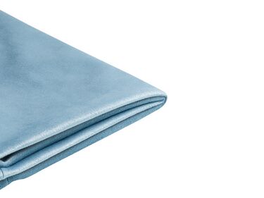 Bedframe hoes Fluweel FITOU 90 x 200 cm Lichtblauw