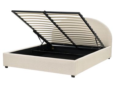Ottoman Bed Fabric VAUCLUSE 160 x 200 cm (EU King Size) Sand Beige