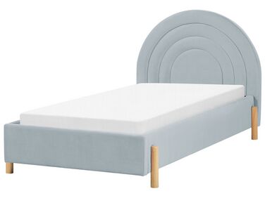 Kinderbed Fluweel ANET 90 x 200 cm Lichtblauw