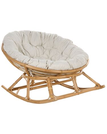 Fauteuil à bascule ORVIETO Rotin Naturel
