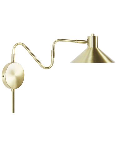 Lampe murale BALIEM Réglable Métal Doré