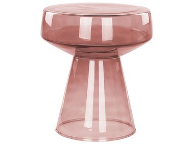 Bijzettafel LAGUNA Glas Rood