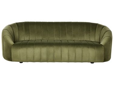Sofa 3 Seater MALUNG Velvet Dark Green