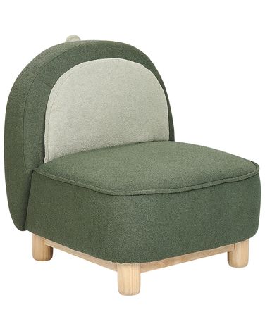 Fauteuil pour enfants Dinosaure FABORG Tissu Vert foncé