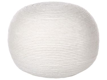 Pouffe TAKHABI Wool White