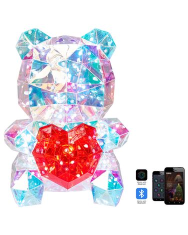 Décoration LED Ours en peluche RIGEL avec l'application Multicolore