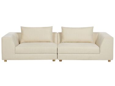 Sofa 3 Seater LERMON Fabric Beige
