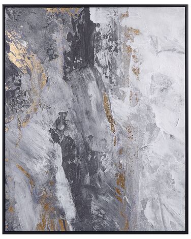 Canvas JESI Abstract Motif 83 x 103 cm Grey