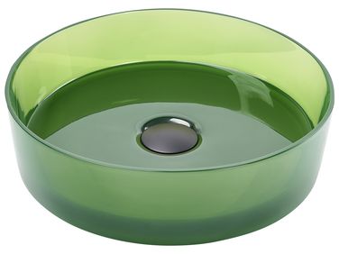 Vasque à poser TOLOSA ⌀ 36 cm Surface solide Vert