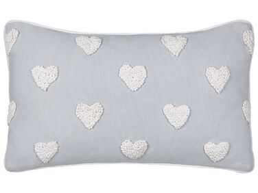 Coussin GAZANIA Coton 30 x 50 cm Gris clair
