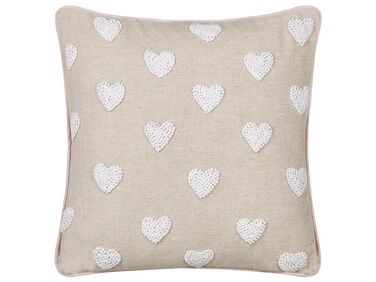 Coussin GAZANIA Coton 45 x 45 cm Beige