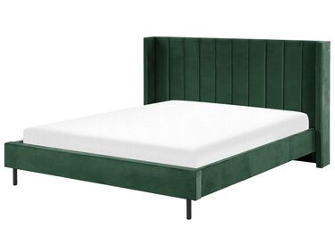 Bed Fluweel VILLETTE 180 x 200 cm Donkergroen