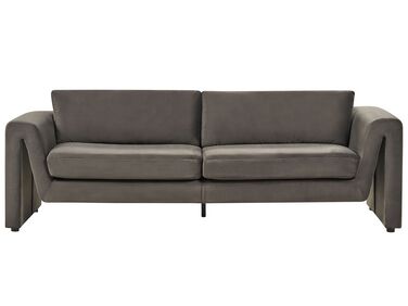 Canapé 3 places MAUNU Velours Gris graphite