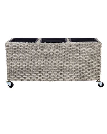 Cache-pot BELLIS Polyrotin 82 cm Marron clair