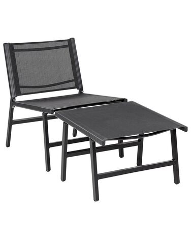 Chaise de jardin MARCEDDI Métal Noir