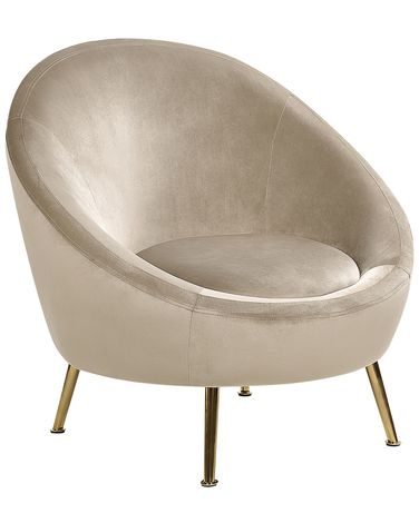 Fauteuil LANGA Fluweel Taupe