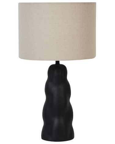 Table Lamp VILAR Ceramic Black