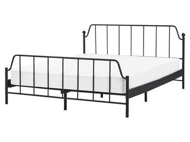 Bed Metaal MAURESSAC 160 x 200 cm Zwart