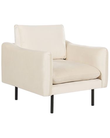 Fauteuil VINTERBRO Fluweel Lichtbeige