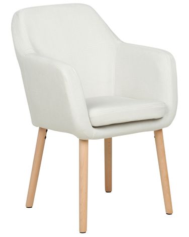 Chaise de salle à manger YORKVILLE II Velours Blanc cassé